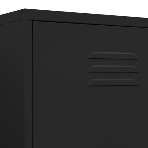 Lady Jillian -  Wardrobe Black 90x50x180 cm Steel